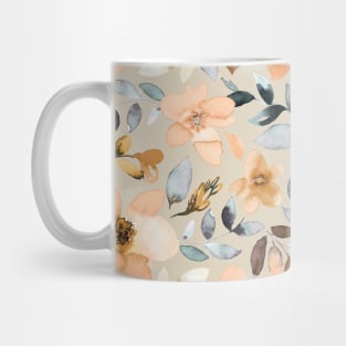 Tropical flowers-Peach sand Mug